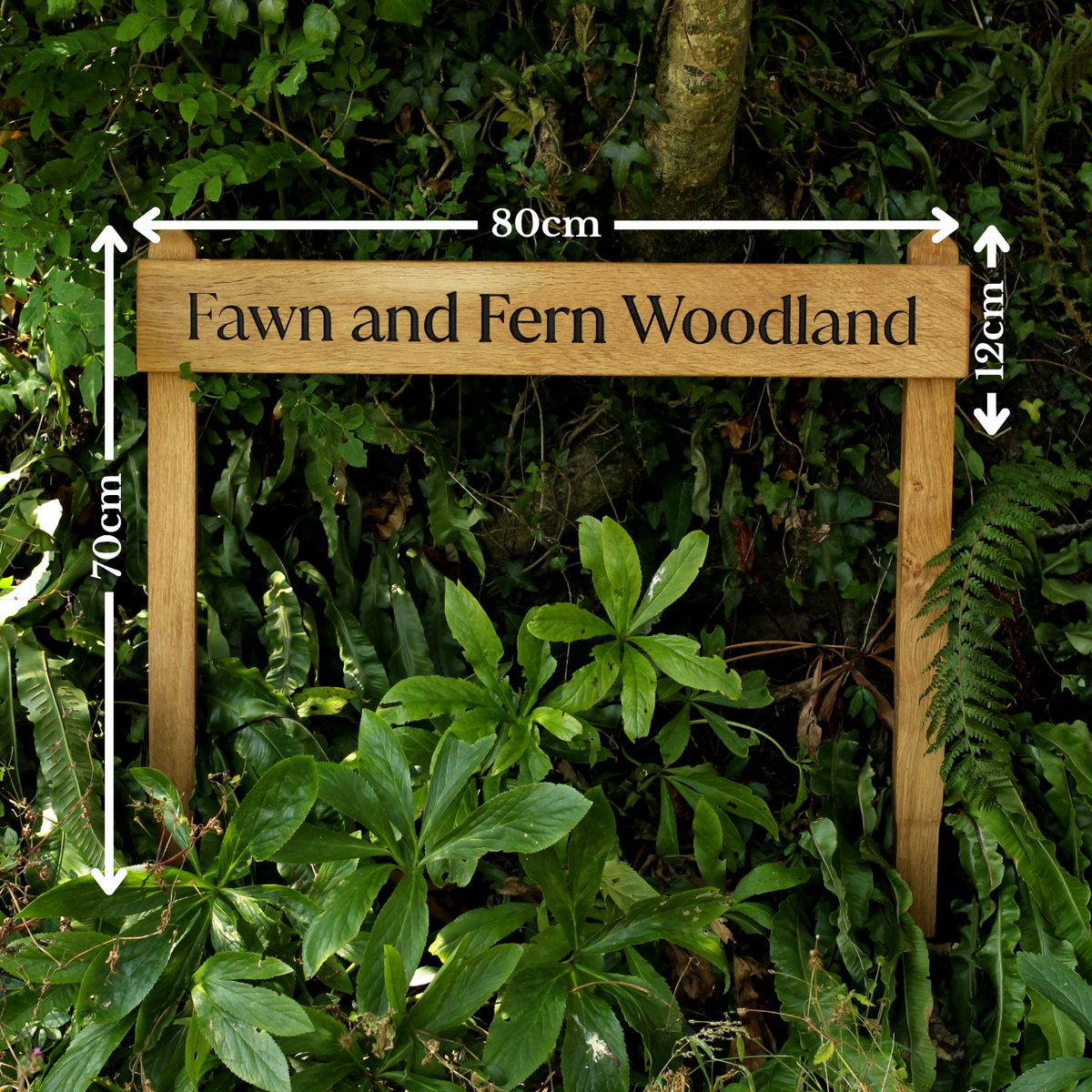 Customisable Oak Free-Standing House Signs