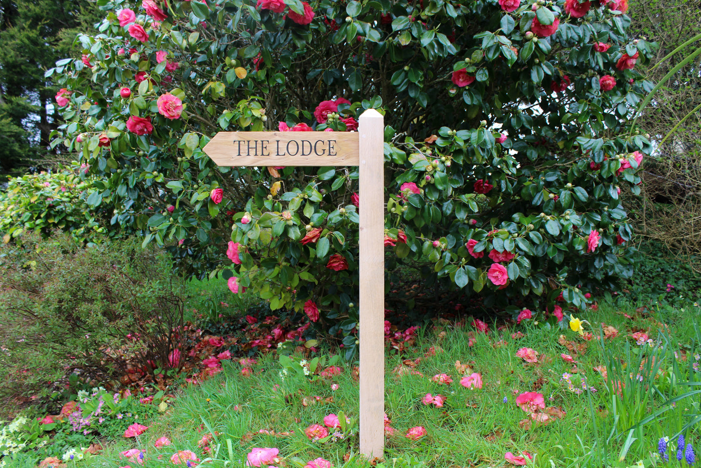 Personalised Wooden Directional Signpost