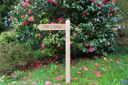 Personalised Wooden Directional Signpost