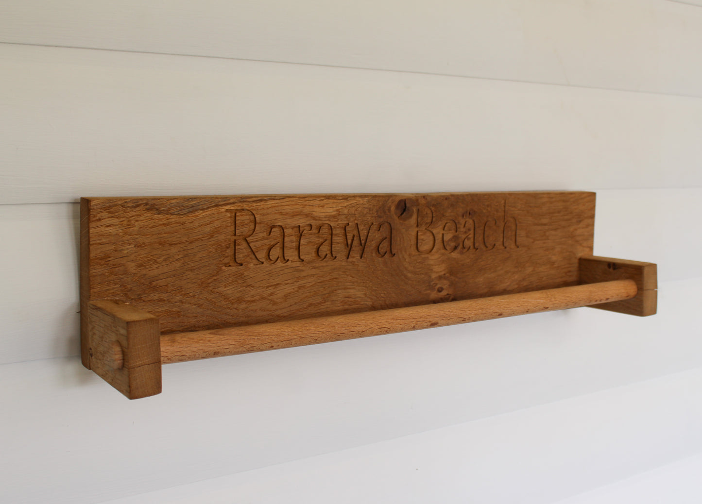 Bespoke Oak Towel Rail