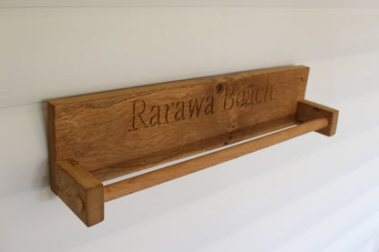 Bespoke Oak Towel Rail