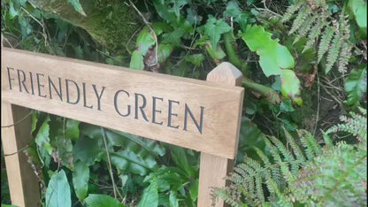 Customisable Oak Free-Standing House Signs