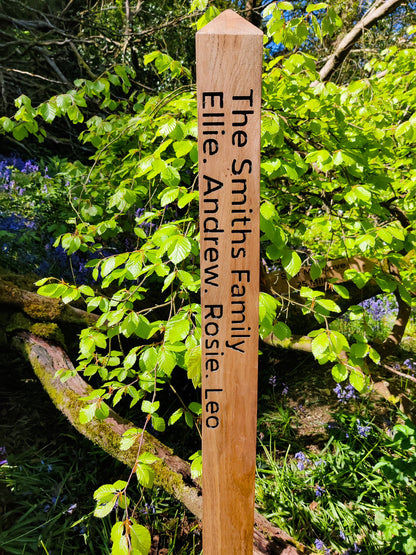 Solid Oak Milestone or Garden Posts
