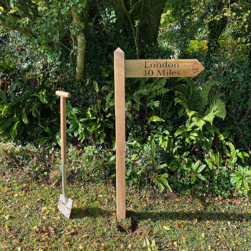 Personalised Wooden Directional Signpost | Grain Designs