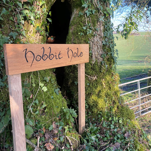 Fantasy Themed Engraved Wooden Sign | Hobbit Sign| LOTR Sign