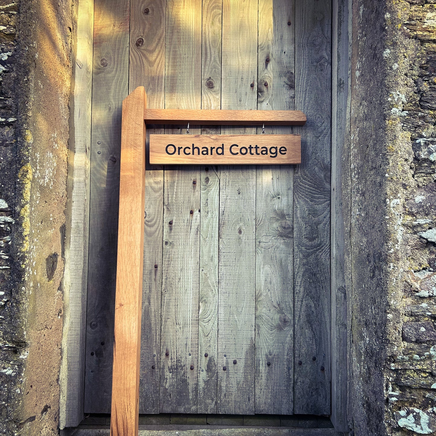 Engraved Outdoor Hanging Sign