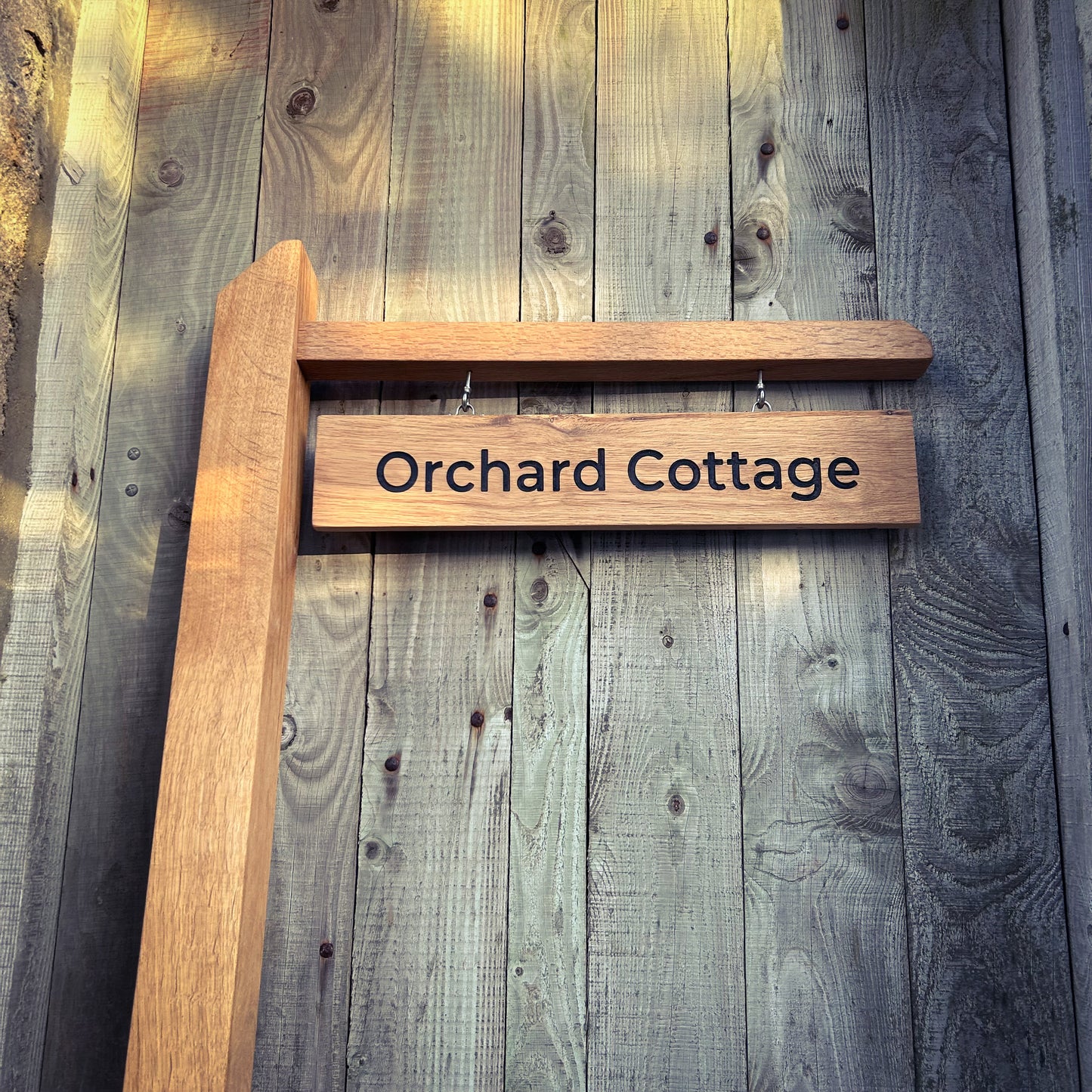 Engraved Outdoor Hanging Sign