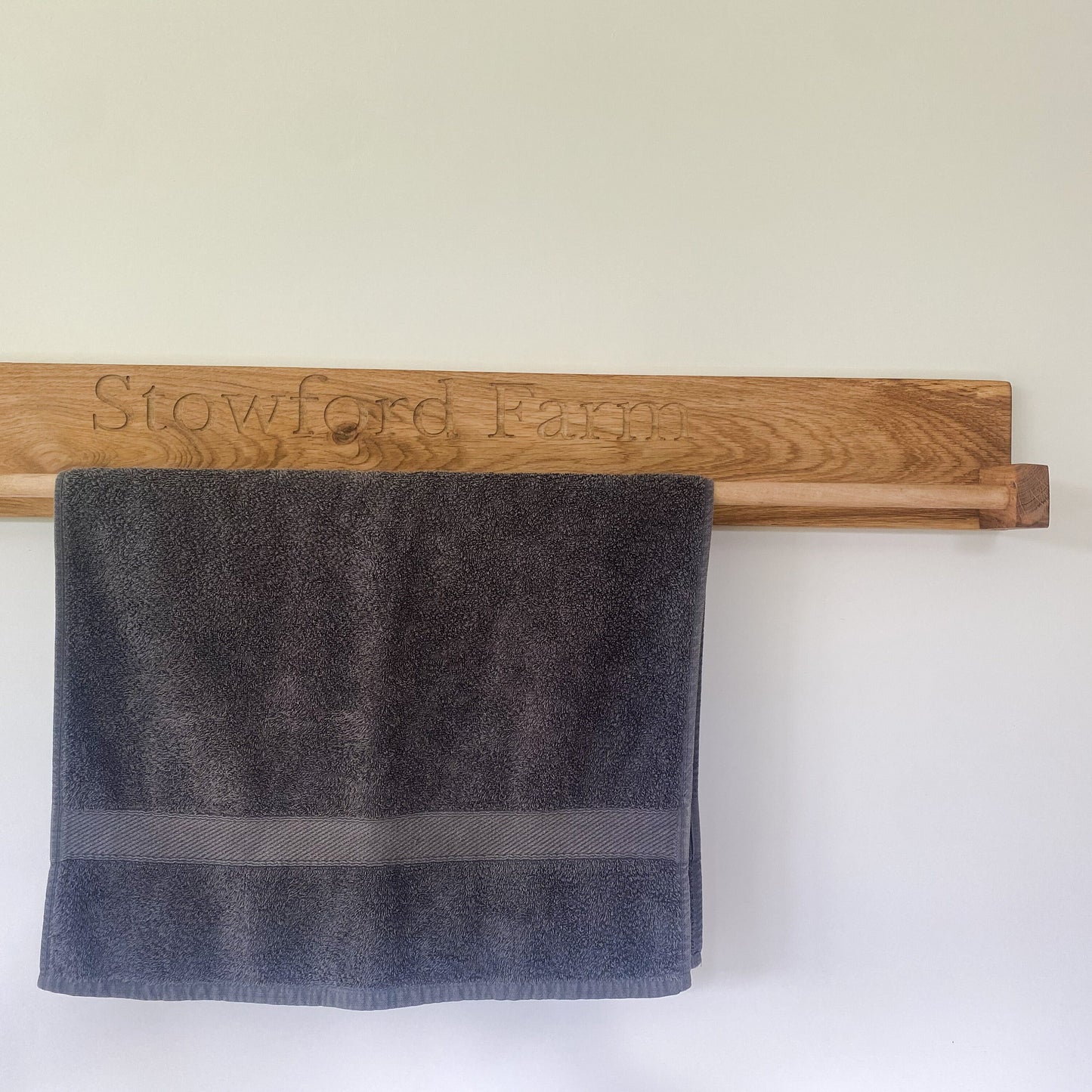 Bespoke Oak Towel Rail